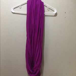 purple scarf